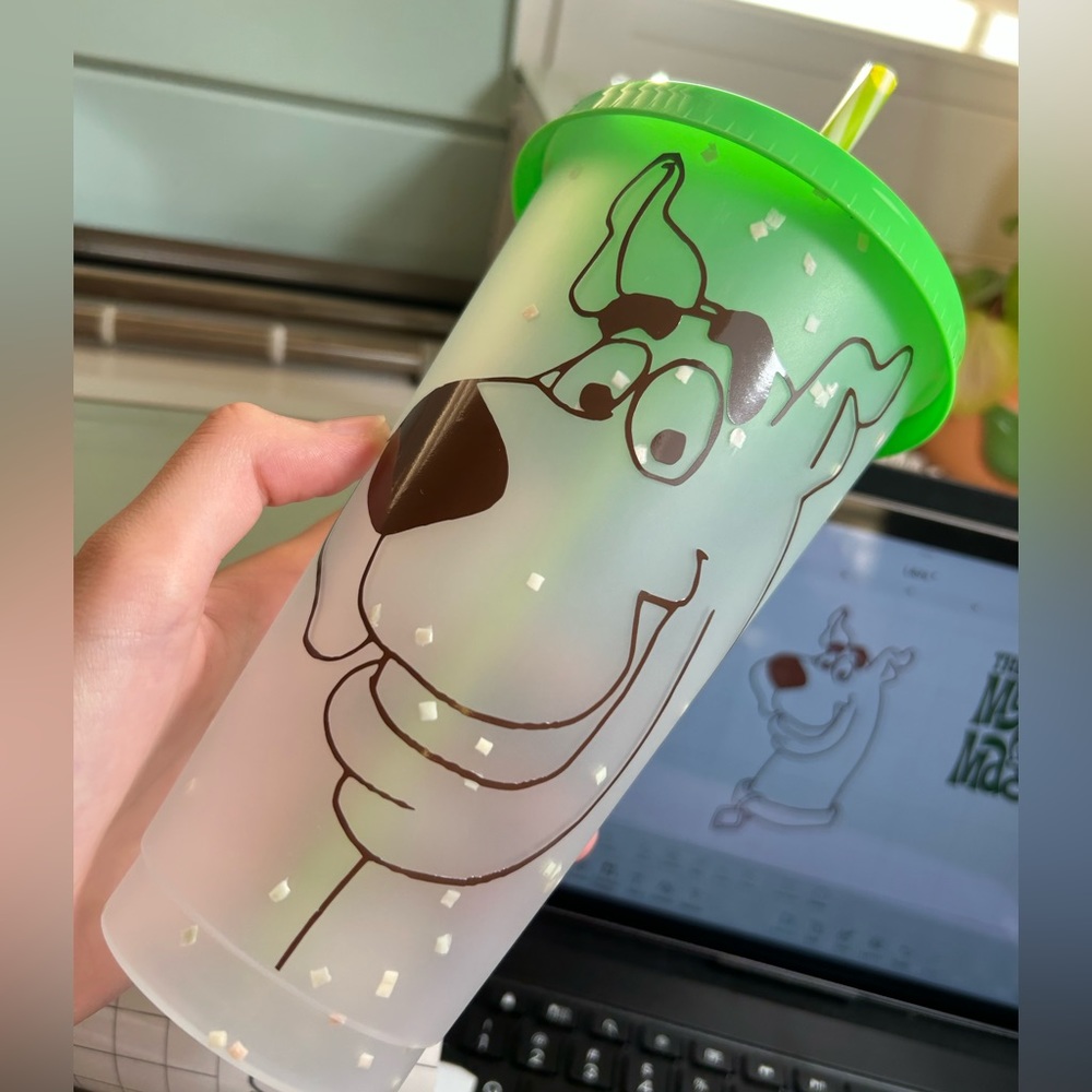 New green cold cup customized by me.